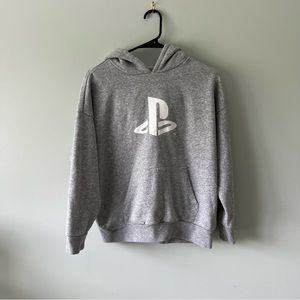 GAP Boy's Graphic Planet-Friendly PlayStation Hoodie Pullover Gray Teen …